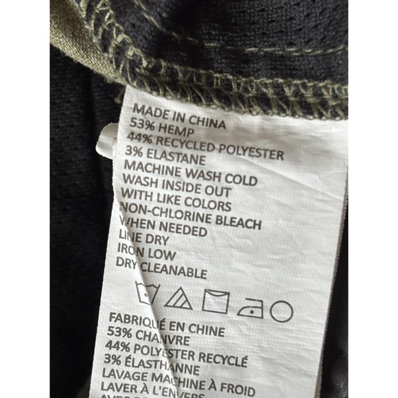 PrAna Shorts Mens 32 Green Hemp Stretch Cargo Travel Pockets Summer Gorpcore - Picture 4 of 6